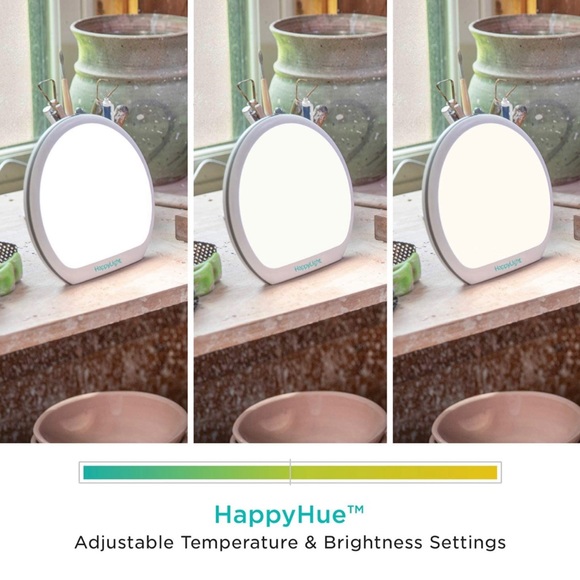 Verilux HappyLight Alba Round UV-Free LED Therapy Lamp Adjustable Brightness - Picture 3 of 9